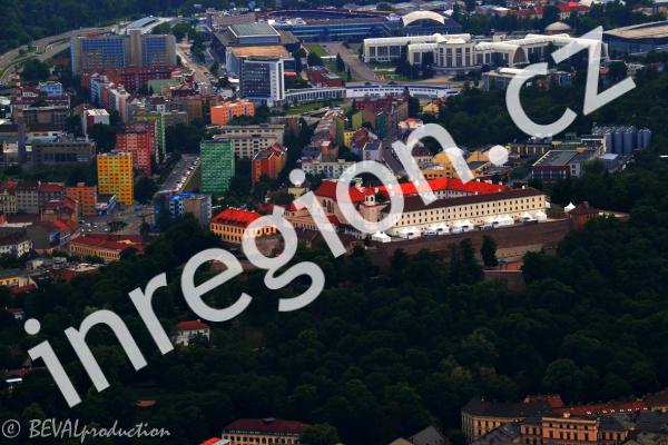 Letecký snímek centra Brna, foto: inregion.cz, Šárka Konečná
