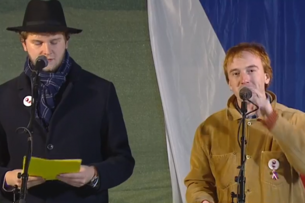 Praha, demonstrace proti vládě Andreje Babiše, 17.12.2019