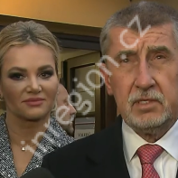 Andrej Babiš s chotí u voleb